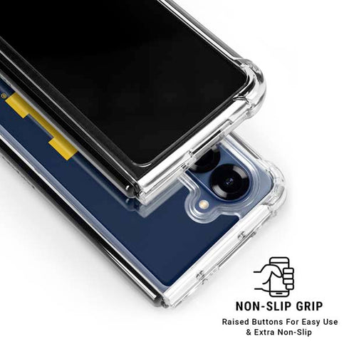 University of Michigan M Logo Galaxy Z Fold7 Clear Case