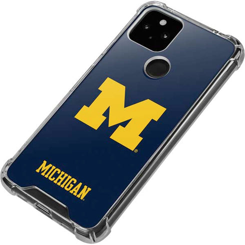 University of Michigan M Logo Google Pixel 5 Clear Case