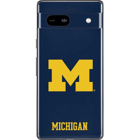 University of Michigan M Logo Google Pixel 7a Skin
