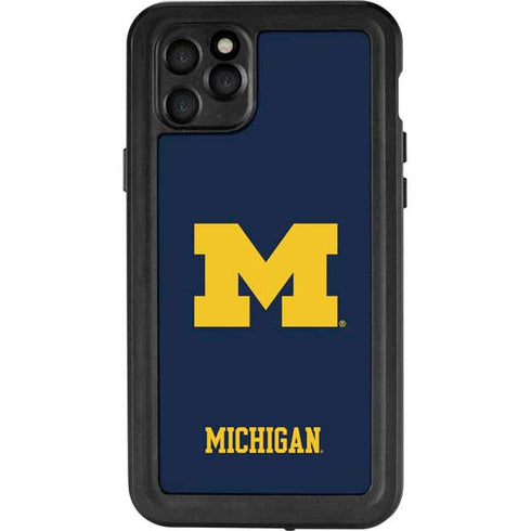 University of Michigan M Logo iPhone 11 Pro Max Waterproof Case