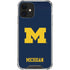 University of Michigan M Logo iPhone 12 Clear Case