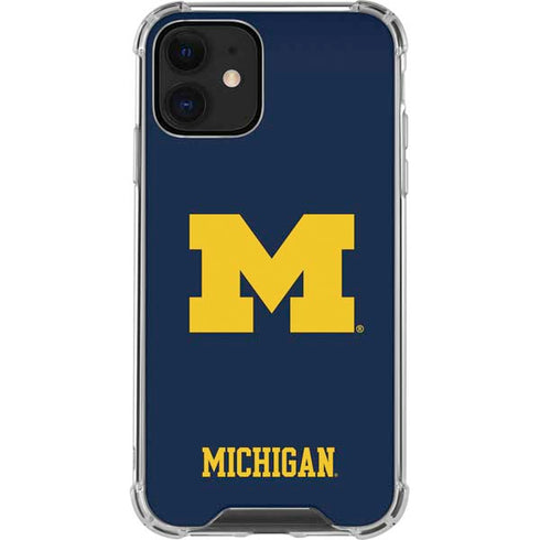 University of Michigan M Logo iPhone 12 Mini Clear Case