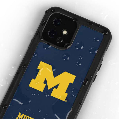University of Michigan M Logo iPhone 12 Mini Waterproof Case