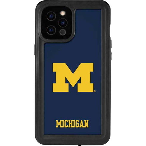University of Michigan M Logo iPhone 12 Pro Max Waterproof Case