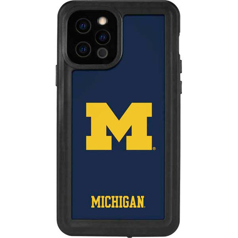 University of Michigan M Logo iPhone 12 Pro Waterproof Case