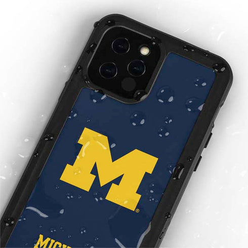 University of Michigan M Logo iPhone 12 Pro Waterproof Case