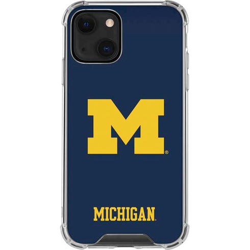 University of Michigan M Logo iPhone 13 Mini Clear Case