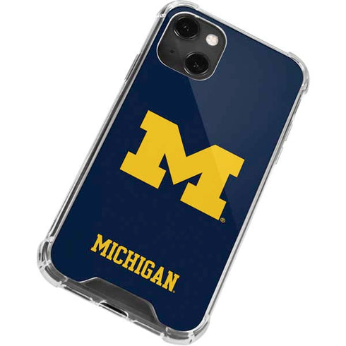 University of Michigan M Logo iPhone 13 Mini Clear Case