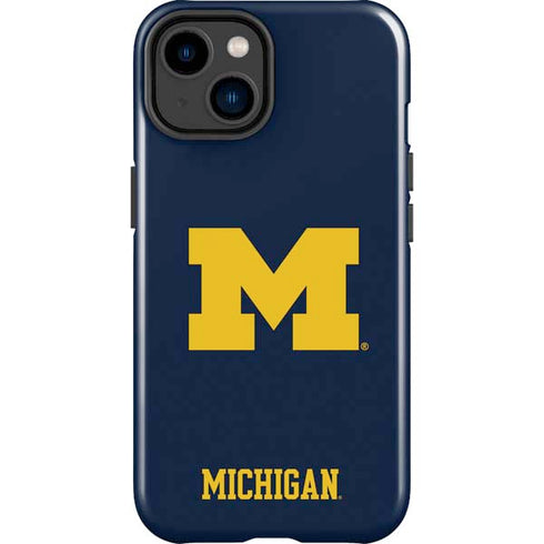 University of Michigan M Logo iPhone 14 Plus Impact Case