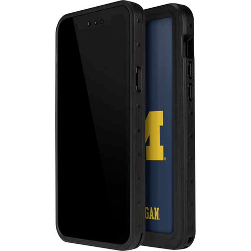 University of Michigan M Logo iPhone 14 Pro Waterproof Case