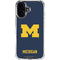 University of Michigan M Logo iPhone 16 Clear Case
