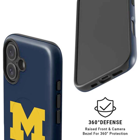 University of Michigan M Logo iPhone 16 Magsafe Impact Case