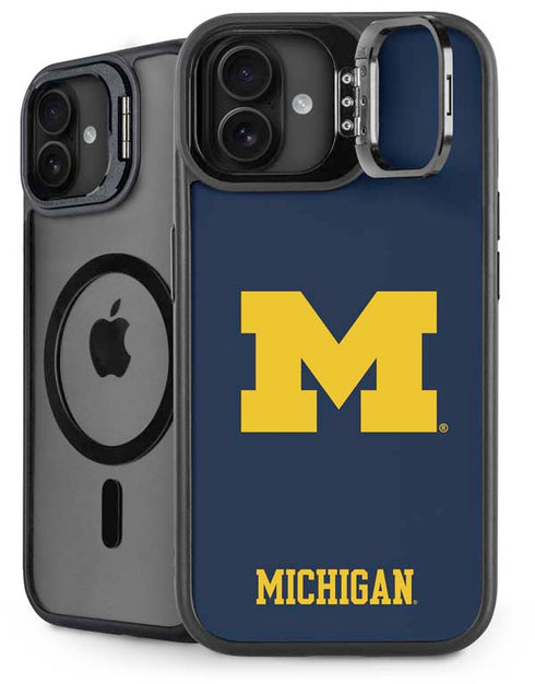 University of Michigan M Logo iPhone 16 Plus Kickstand Case
