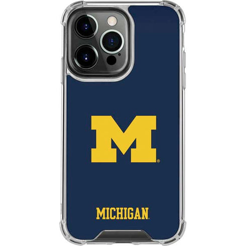 University of Michigan M Logo iPhone 16 Pro Clear Case