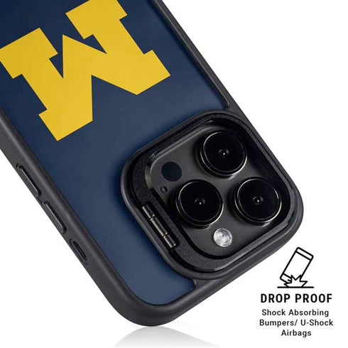 University of Michigan M Logo iPhone 16 Pro Kickstand Case