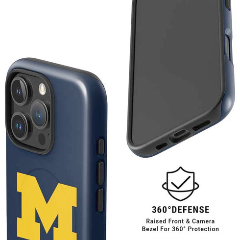 University of Michigan M Logo iPhone 16 Pro Magsafe Impact Case