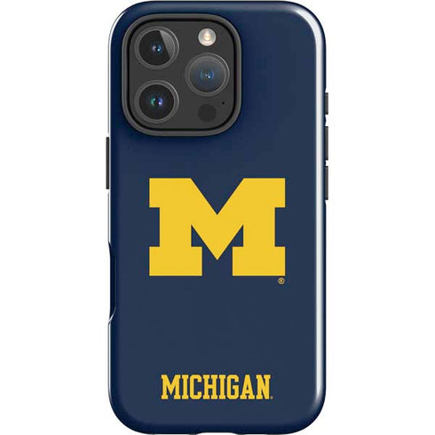 University of Michigan M Logo iPhone 16 Pro Max Impact Case