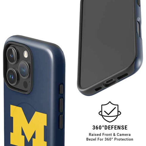 University of Michigan M Logo iPhone 16 Pro Max Magsafe Impact Case