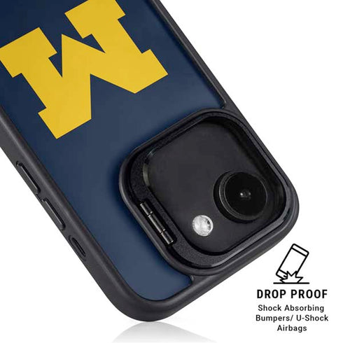 University of Michigan M Logo iPhone 16e Kickstand Case