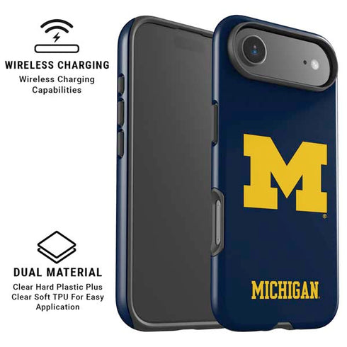 University of Michigan M Logo iPhone 17 Air Magsafe Impact Case