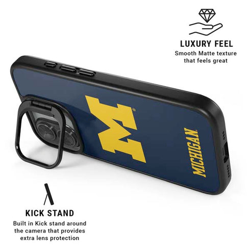 University of Michigan M Logo iPhone 17 Kickstand Case