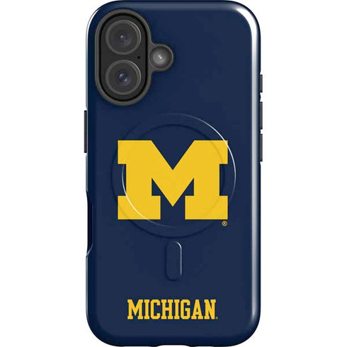 University of Michigan M Logo iPhone 17 Magsafe Impact Case