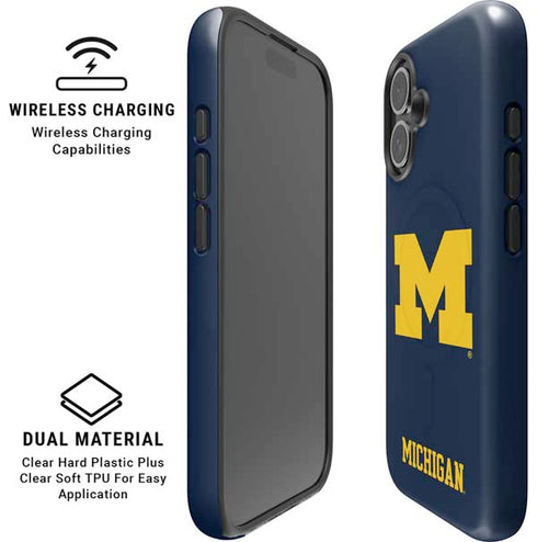 University of Michigan M Logo iPhone 17 Magsafe Impact Case