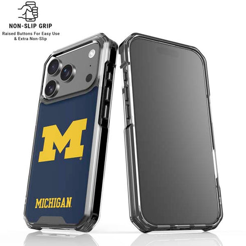 University of Michigan M Logo iPhone 17 Pro Max Clear Case