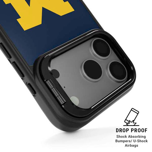 University of Michigan M Logo iPhone 17 Pro Max Kickstand Case