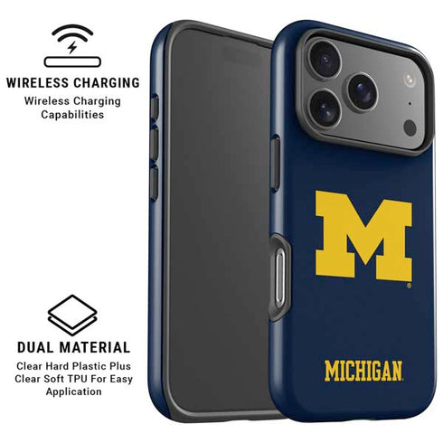 University of Michigan M Logo iPhone 17 Pro Max Magsafe Impact Case