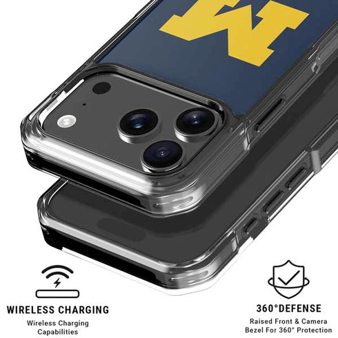 University of Michigan M Logo iPhone 18 Pro Clear Case