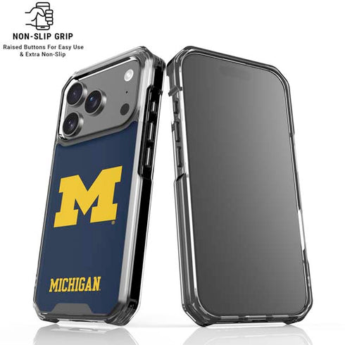 University of Michigan M Logo iPhone 18 Pro Clear Case