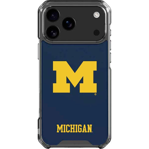 University of Michigan M Logo iPhone 18 Pro Max Clear Case