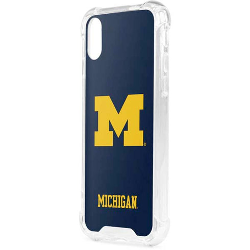 University of Michigan M Logo iPhone XS Clear Case