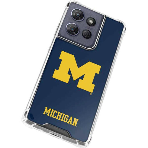 University of Michigan M Logo Moto G 5G (2025) Clear Case