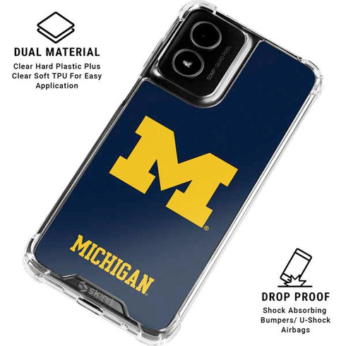 University of Michigan M Logo Moto G Power 5G (2024) Clear Case