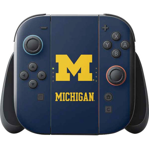 University of Michigan M Logo Nintendo Switch 2 (2025) with Joy-Con Skin
