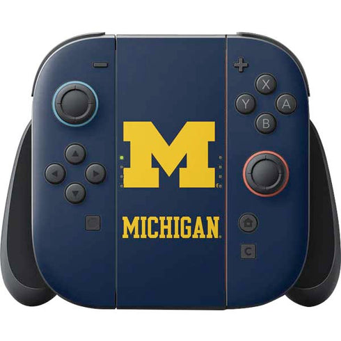 University of Michigan M Logo Nintendo Switch 2 (2025) Joy-Con Controller Skin