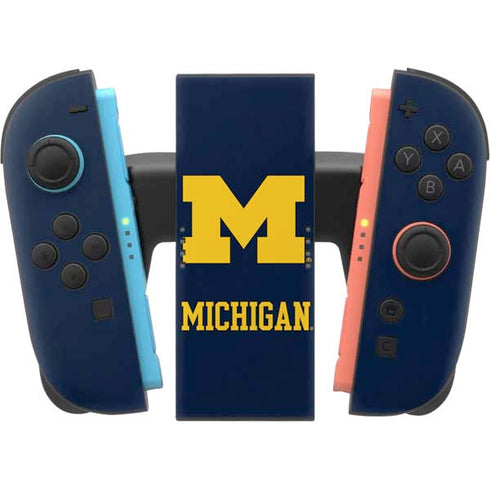 University of Michigan M Logo Nintendo Switch 2 (2025) Joy-Con Controller Skin