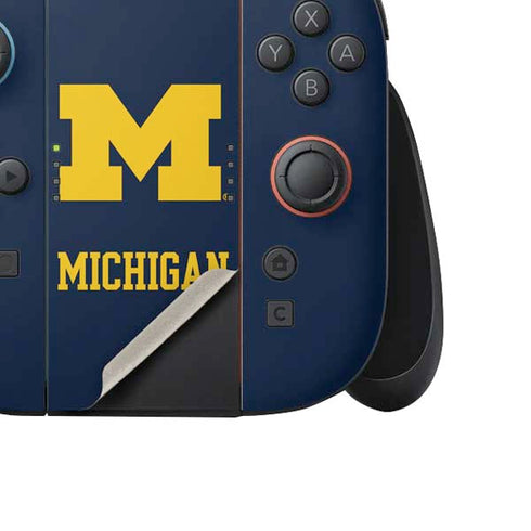 University of Michigan M Logo Nintendo Switch 2 (2025) Joy-Con Controller Skin
