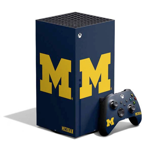 University of Michigan M Logo XBox Series X Digital Edition Bundle Skin