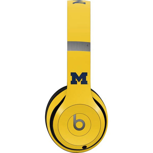 University of Michigan M Logo Yellow Beats Solo 4 Wireless Headphones Skin