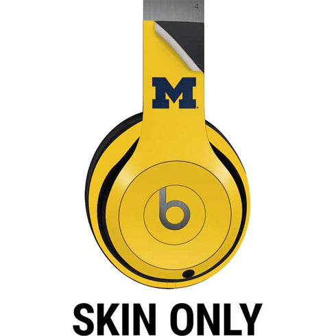 University of Michigan M Logo Yellow Beats Solo 4 Wireless Headphones Skin