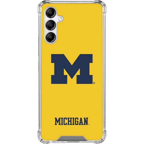 University of Michigan M Logo Yellow Gabb Phone 4 Clear Case