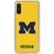 University of Michigan M Logo Yellow Galaxy A10e Clear Case