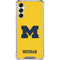 University of Michigan M Logo Yellow Galaxy A14 5G Clear Case