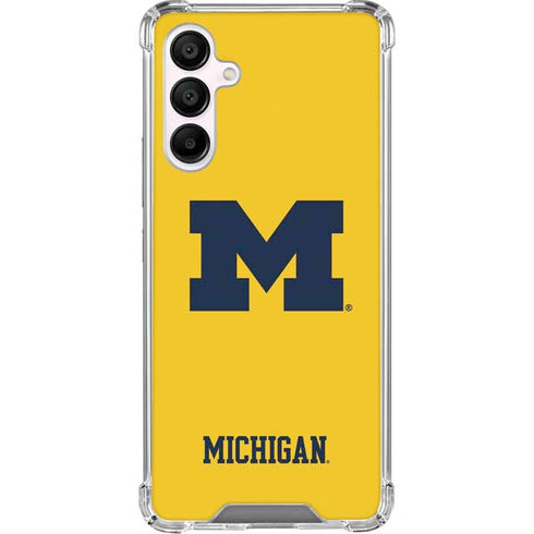 University of Michigan M Logo Yellow Galaxy A16 5G Clear Case