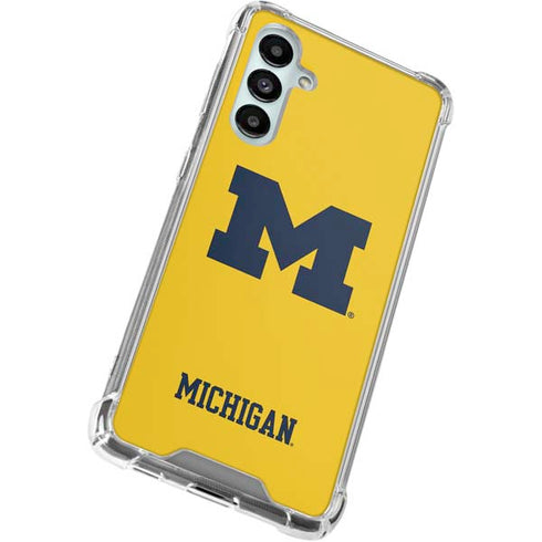 University of Michigan M Logo Yellow Galaxy A16 5G Clear Case