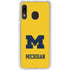 University of Michigan M Logo Yellow Galaxy A20 Clear Case