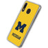 University of Michigan M Logo Yellow Galaxy A20 Clear Case